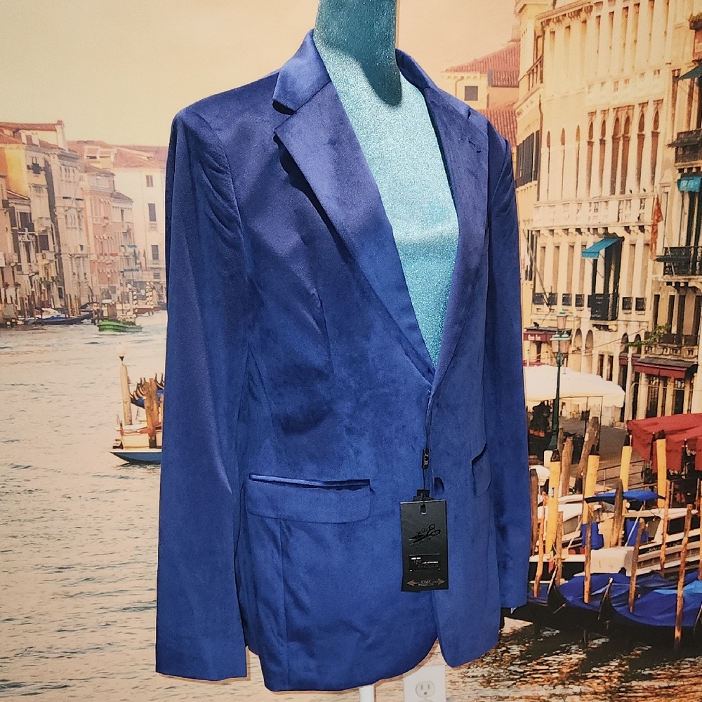 TR Premium Elegant Royal Blue Men's Blazer L 42